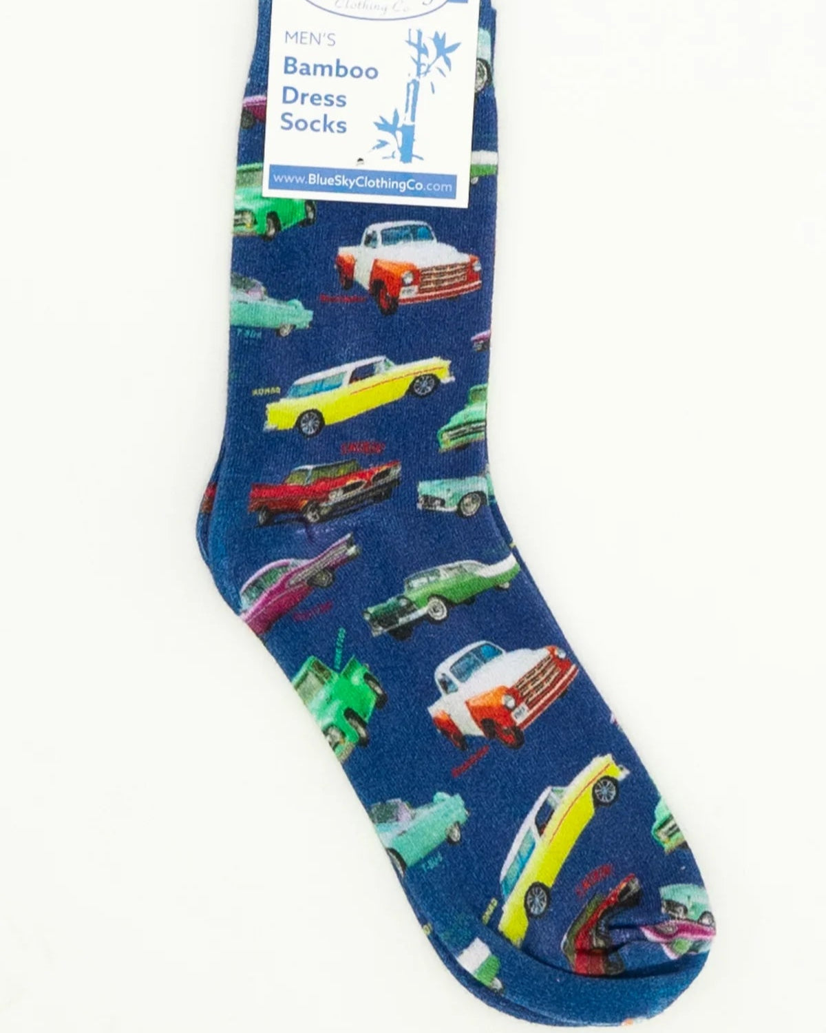 1950 Cars Men's Bamboo Dress Socks 🍁