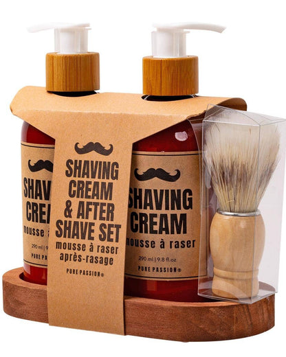 Men's Shaving Kit - Wooden Caddy