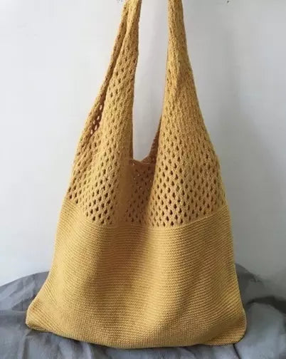 Mesh Knit Tote Bag