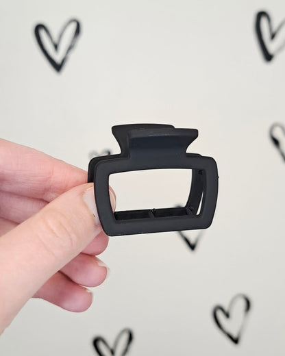 Mini Matte Square Claw Clips - 4 COLORS