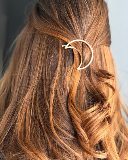 Geometric Silver Hair Clip