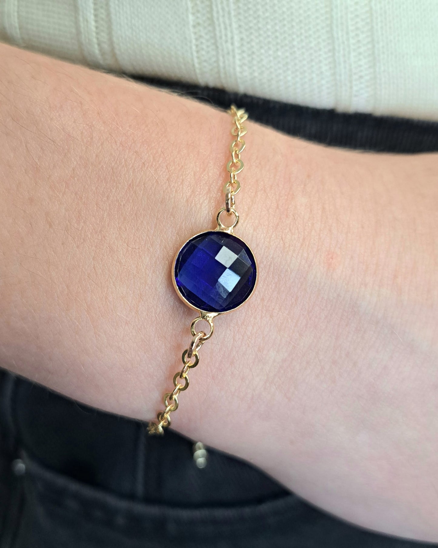 Gold Crystal Glide Bracelet