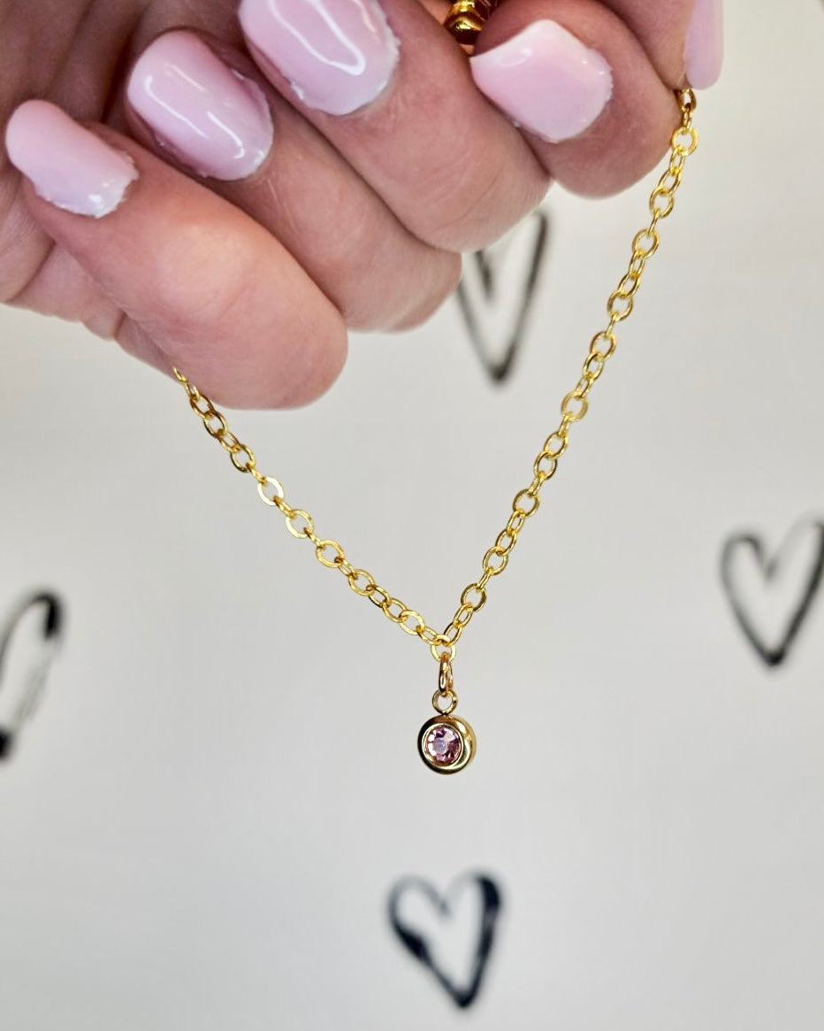 Gold Birthstone Bracelet