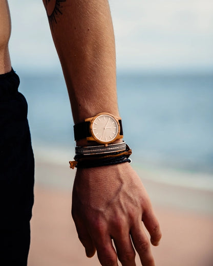 Olive Wood + Cork Watch 🍁
