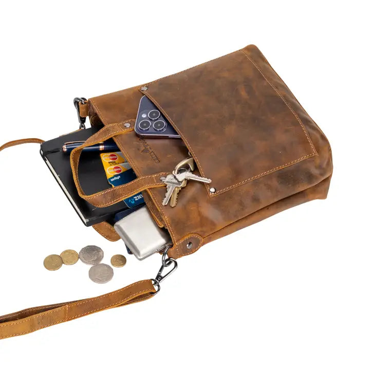 Panama Women's Leather Crossbody Tote Bag