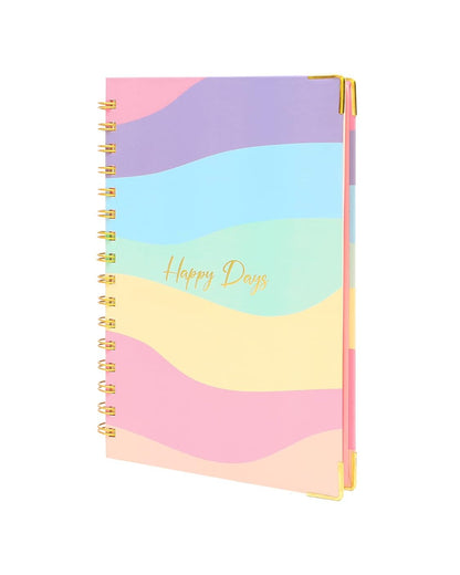 Pastel Rainbow Undated Daily Planner 🍁