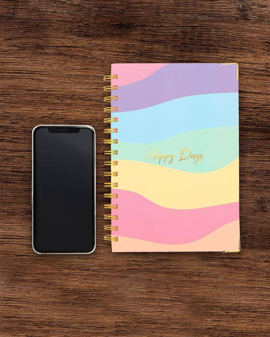 Pastel Rainbow Undated Daily Planner 🍁