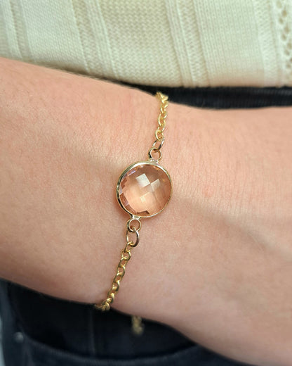 Gold Crystal Glide Bracelet