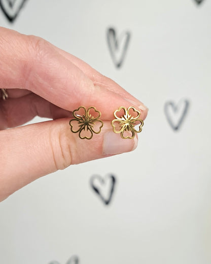 Poppy Flower Studs