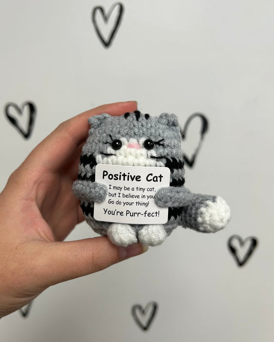 Positive Cat Tiny Stuffy