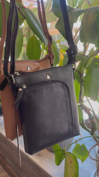 Iris Leather Crossbody Bag: 2 COLORS