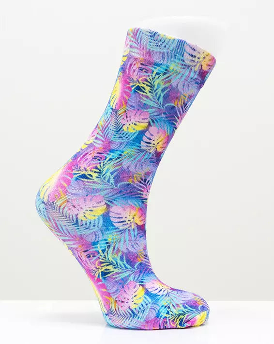 Rainbow Tropics Bamboo Dress Socks 🍁