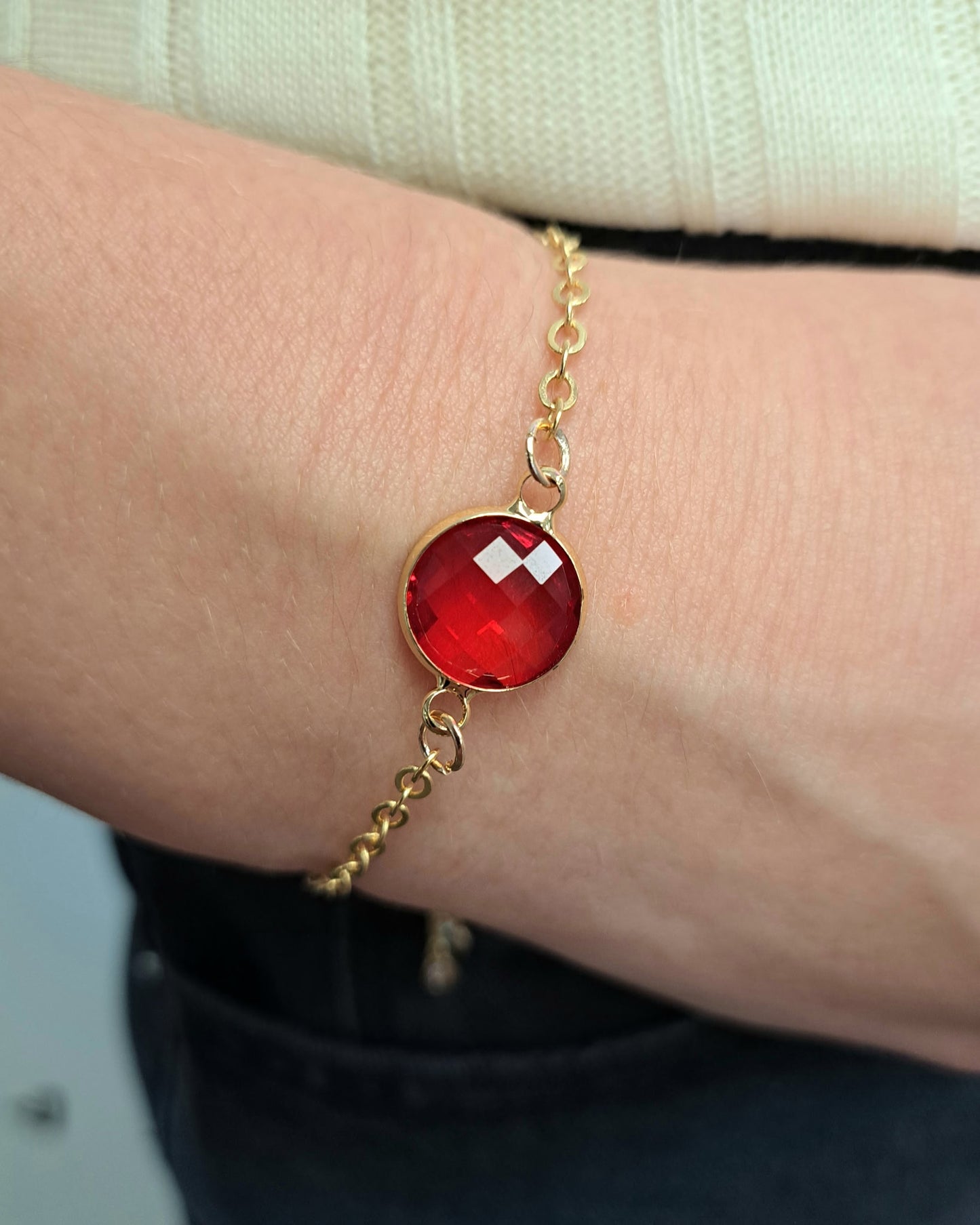 Gold Crystal Glide Bracelet