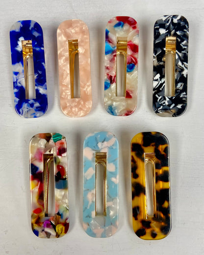 Resin Colorful Barrette