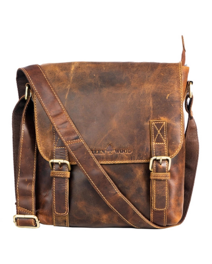 The Rowville Unisex Leather Messanger Bag