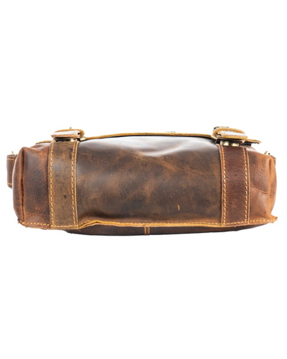 The Rowville Unisex Leather Messanger Bag