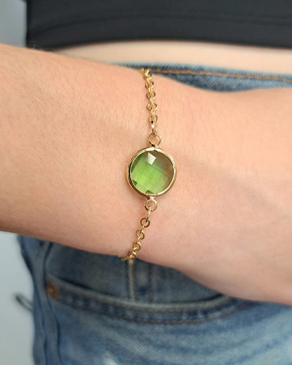 Gold Crystal Glide Bracelet