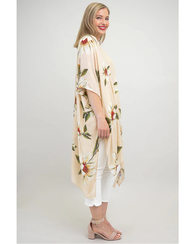 The Darcy Sand Floral Kimono 🍁