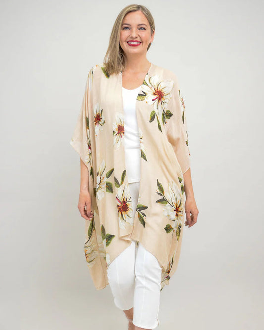 The Darcy Sand Floral Kimono 🍁