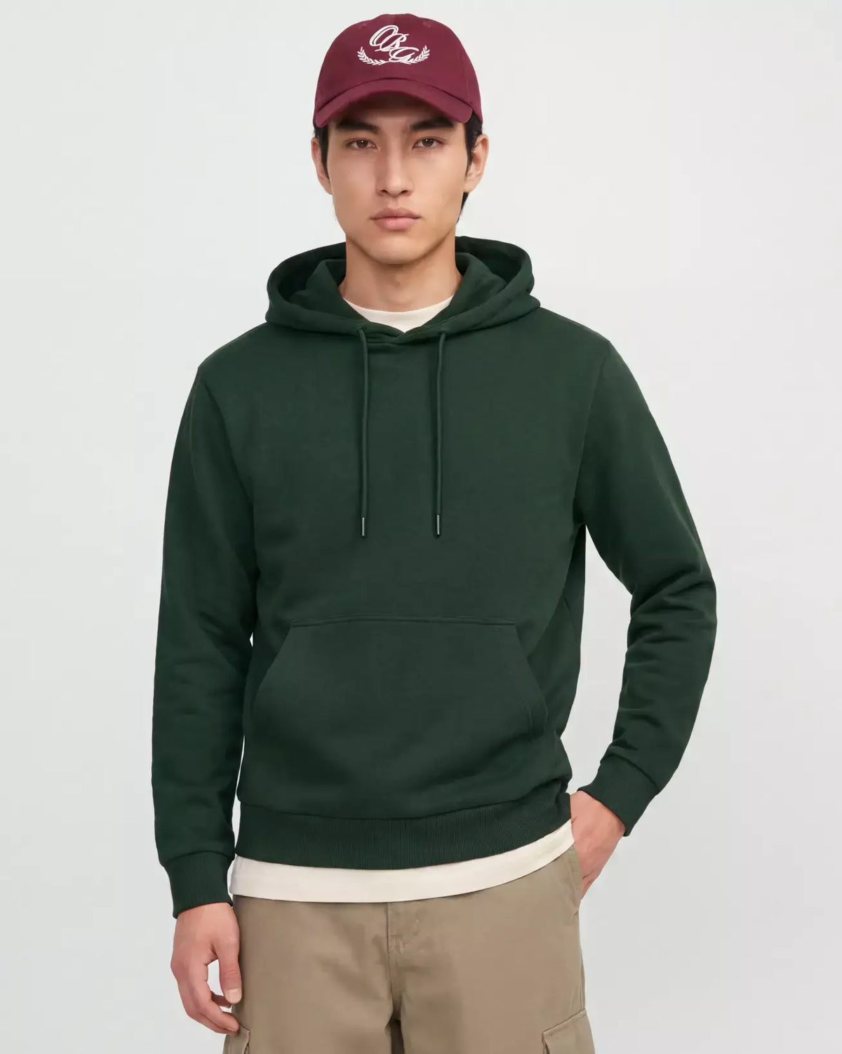 The Bradley Pullover Hoodie: Scarab Green