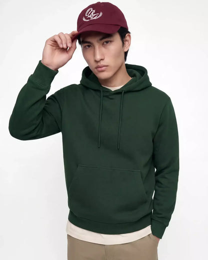The Bradley Pullover Hoodie: Scarab Green