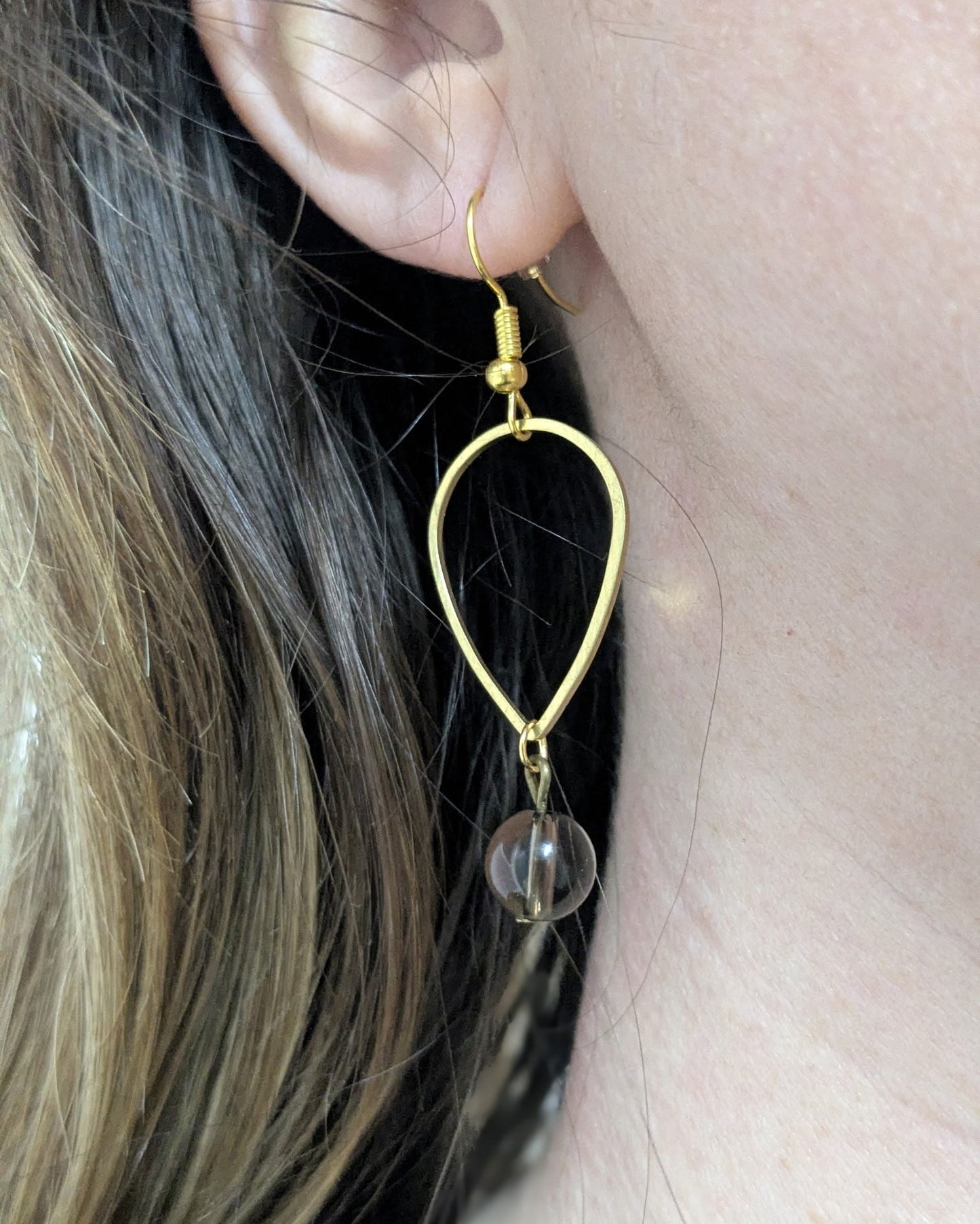 Serena Drop Smoky Quartz Earrings