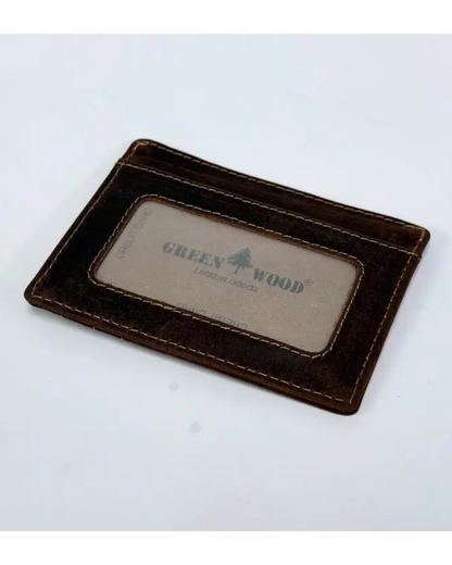Slim Leather Unisex Card Wallet