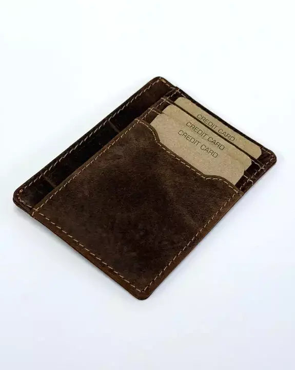 Slim Leather Unisex Card Wallet