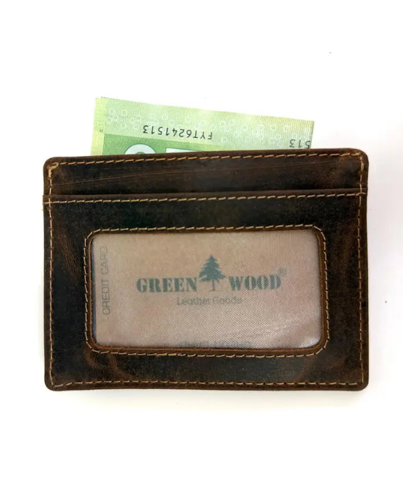 Slim Leather Unisex Card Wallet