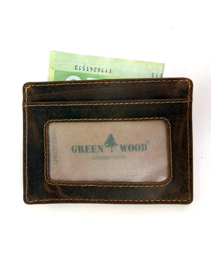 Slim Leather Unisex Card Wallet