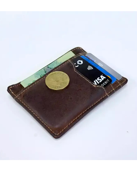 Slim Leather Unisex Card Wallet