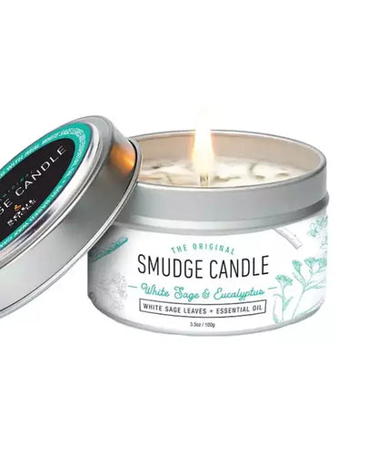 Eucalyptus + White Sage Smudge Tin Candle