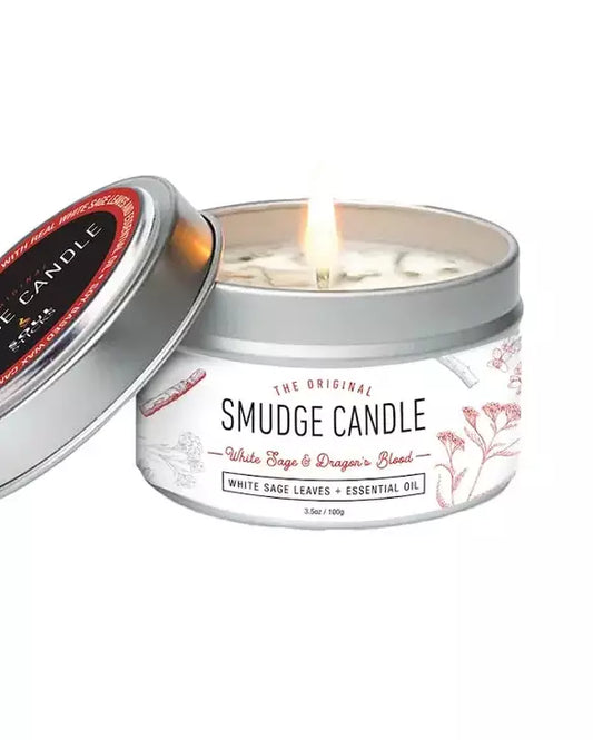 Dragon's Blood and White Sage Smudge Tin Candle