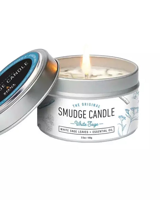 White Sage Smudge Tin Candle