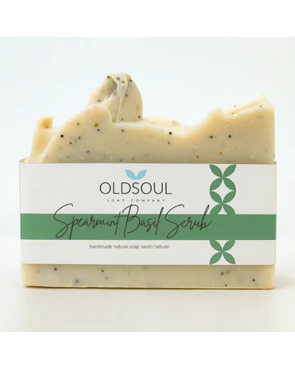 Spearmint Basil Scrub Natural Soap 🍁