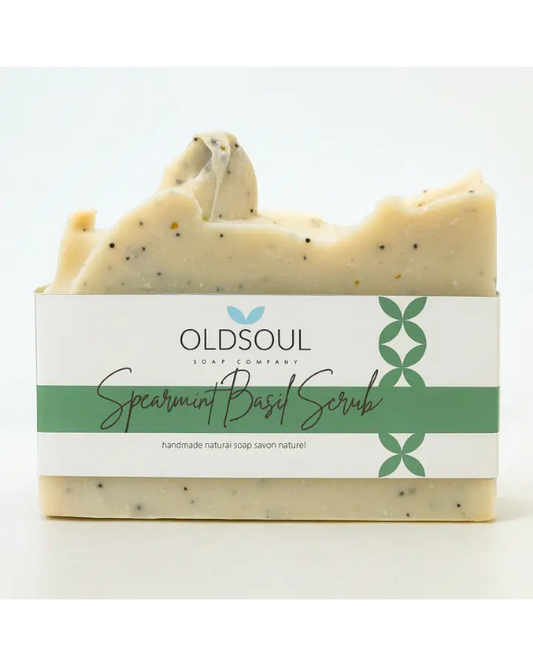 Spearmint Basil Scrub Natural Soap 🍁
