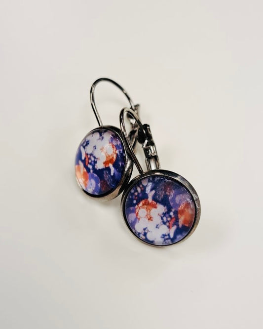 Spirited Blossom Cabochon Drop Earrings