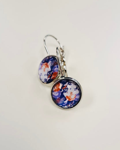 Spirited Blossom Cabochon Drop Earrings