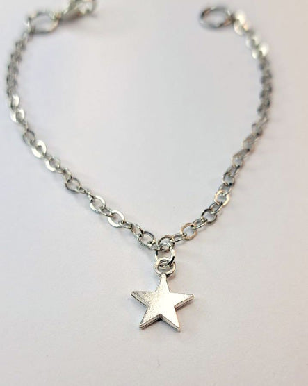 Star Silver Charm Bracelet