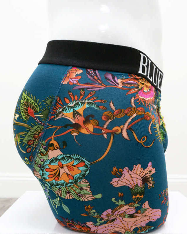 Teal Fantasy Bamboo Boxer Briefs 🍁