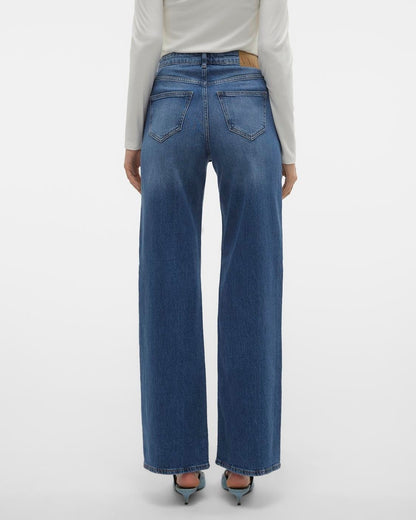 The Tessa Dark Wash Wide Leg Jeans