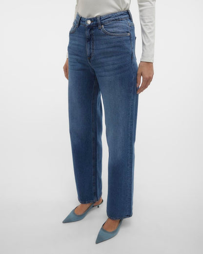 The Tessa Dark Wash Wide Leg Jeans