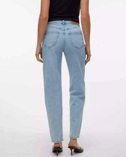 The Tessa Light Denim Mom Jean