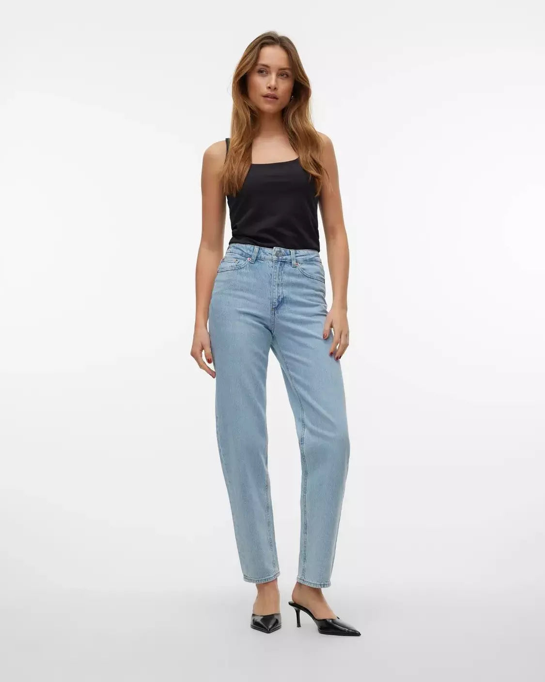 The Tessa Light Denim Mom Jean