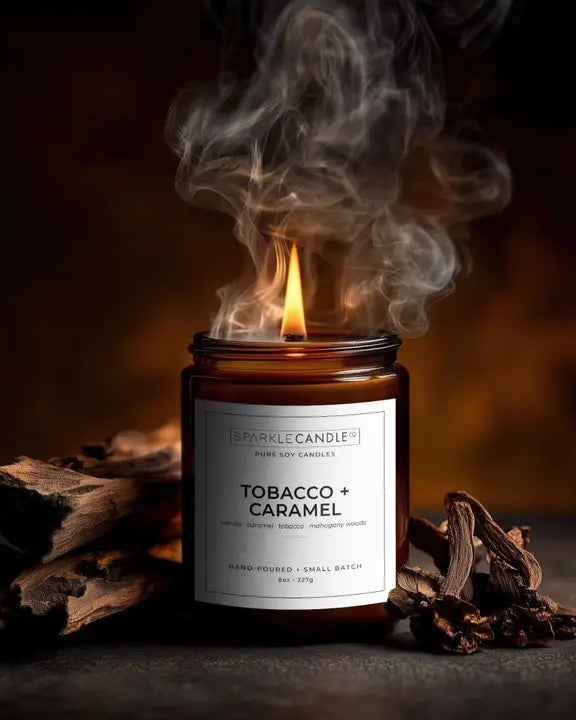 Tobacco + Caramel Candle 🍁