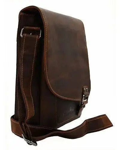 Torquay Unisex Leather Crossbody Bag: 2 COLORS