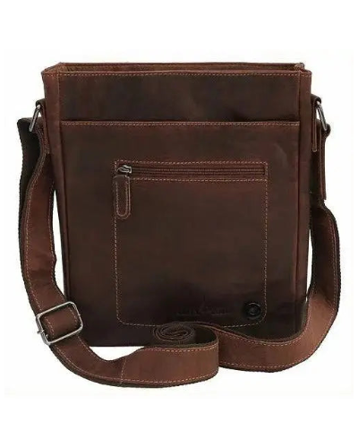 Torquay Unisex Leather Crossbody Bag: 2 COLORS