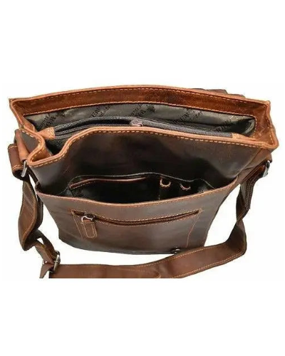Torquay Unisex Leather Crossbody Bag: 2 COLORS