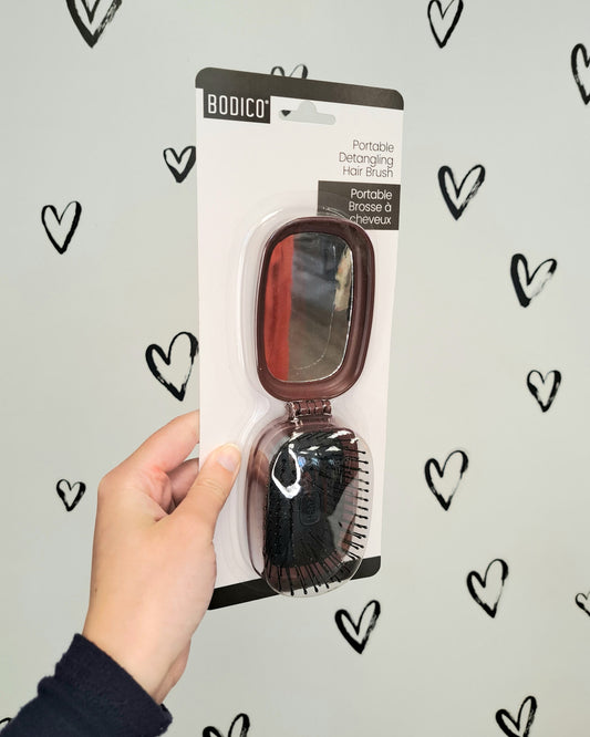 Travel Brush With Mirror