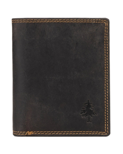 The Tyler Men’s Folded Leather Wallet with Coin Pocket